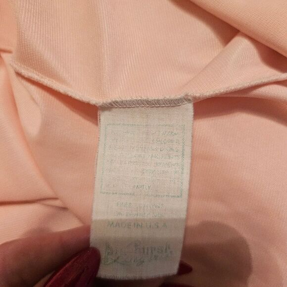 Vintage women's nightgown robe peach - Picture 6 of 6